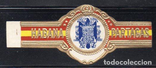 Vitolas de colecci&oacute;n: VITOLA CLASICA: 066026, TEMA AGUILAS HERALDICAS, SIN INSCRIPCION, PARTAGAS, CUBA.