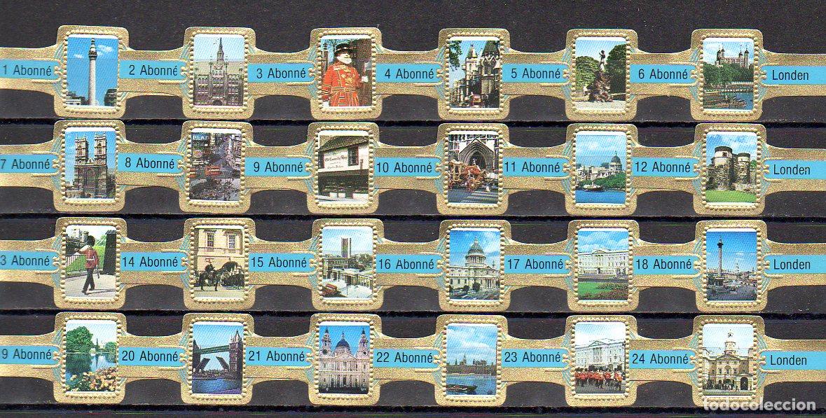 Vitolas de colecci&oacute;n: ABONNE, LONDRES, AZUL, 24 VITOLAS, SERIE COMPLETA.