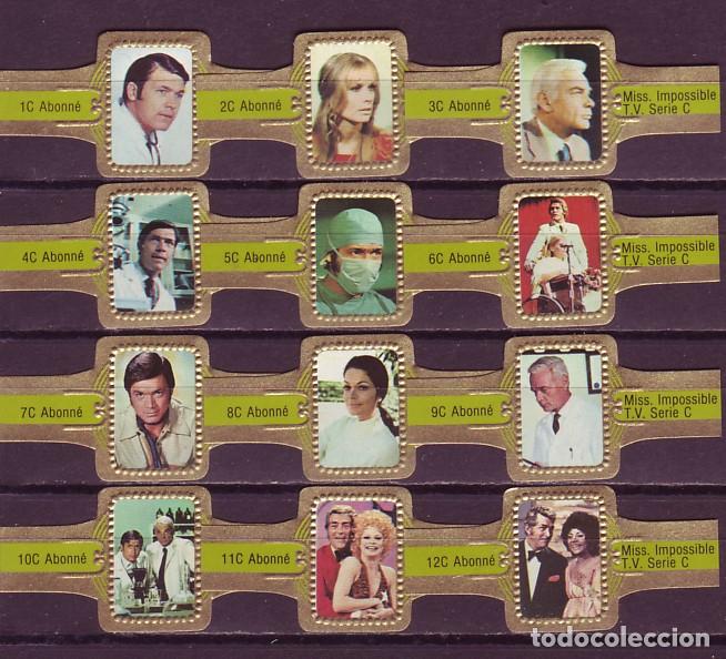 Vitolas de colecci&oacute;n: ABONNE, MISION IMPOSIBLE, VERDE, 12 VITOLAS, SERIE COMPLETA.