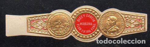 Vitolas de colecci&oacute;n: VITOLA CLASICA: 196009, DIAZ Y GARCIA, CUBA.