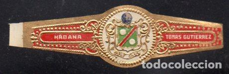 Vitolas de colecci&oacute;n: VITOLA CLASICA: 196014, TEMA ESCUDOS, TOMAS GUTIERREZ, CUBA.