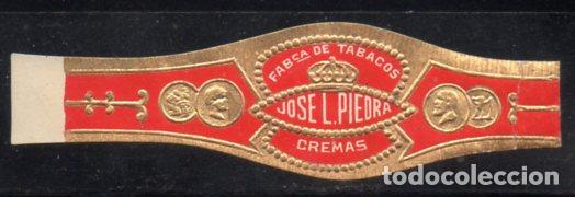 Vitolas de colecci&oacute;n: VITOLA CLASICA: 196016, TEMA CORONAS, CREMAS, JOSE L. PIEDRA, CUBA.