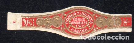 Vitolas de colecci&oacute;n: VITOLA CLASICA: 196021, ROMEO Y JULIETA, CUBA, TALON 3