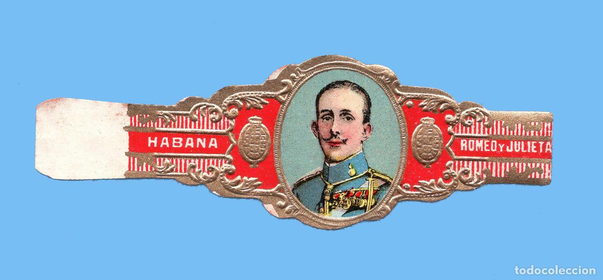 Vitolas de colecci&oacute;n: VITOLA CUBANA ANTIGUA - MARCA ROMEO Y JULIETA - EL REY ALFONSO XIII DE ESPA&Ntilde;A