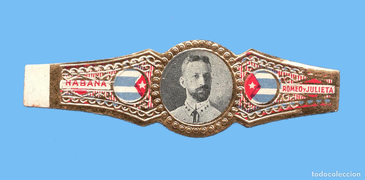 Vitolas de colecci&oacute;n: VITOLA CUBANA ANTIGUA - MARCA ROMEO Y JULIETA - MARIO MENOCAL (PRESIDENTE DE CUBA 1913- 1921)