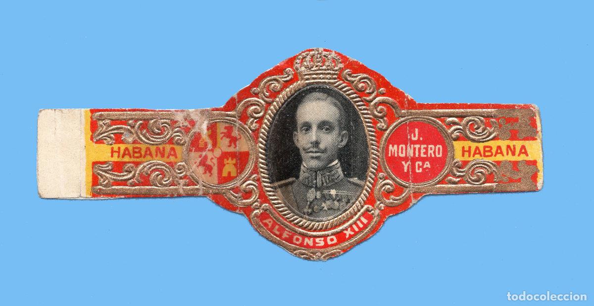 Vitolas de colecci&oacute;n: VITOLA CUBANA ANTIGUA - MARCA J. MONTERO Y CA - EL REY ALFONSO XIII DE ESPA&Ntilde;A