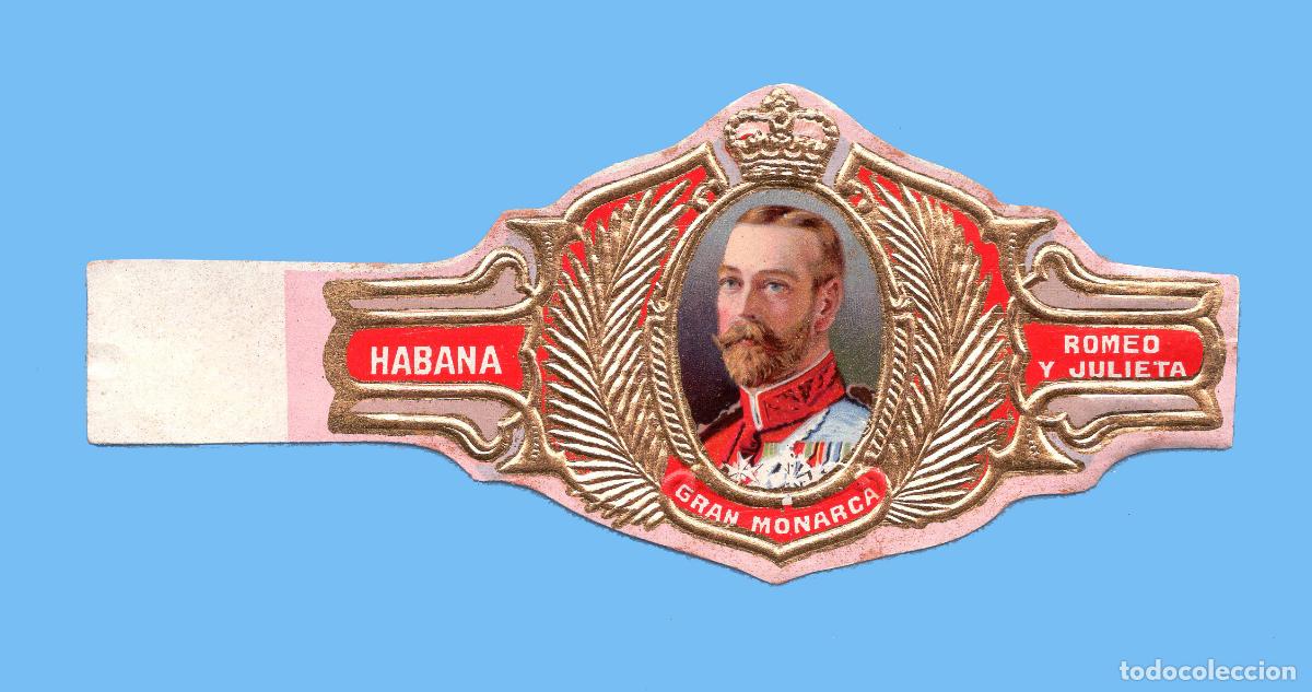 Vitolas de colecci&oacute;n: VITOLA CUBANA ANTIGUA - MARCA ROMEO Y JULIETA - EL REY JORGE V DE INGLATERRA
