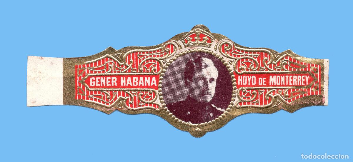 Vitolas de colecci&oacute;n: VITOLA CUBANA ANTIGUA - MARCA GENER. HOYO DE MONTERREY - EL REY ALBERTO DE B&Eacute;LGICA