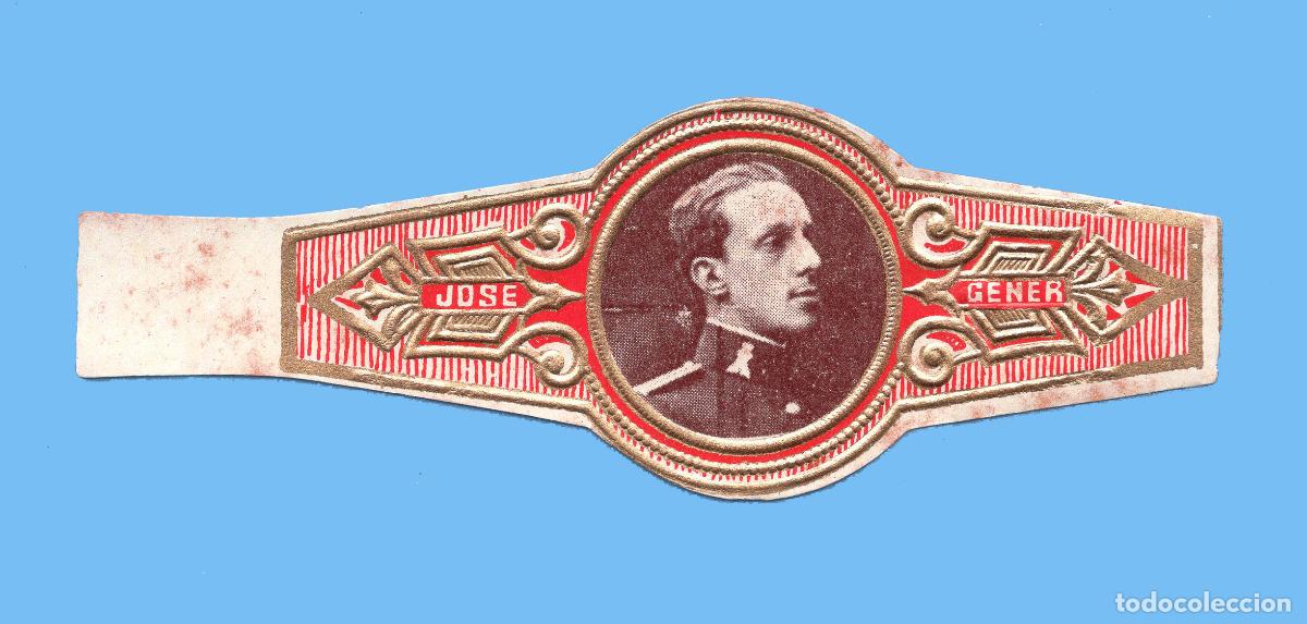 Vitolas de colecci&oacute;n: VITOLA CUBANA ANTIGUA - MARCA JOSE GENER - EL REY ALFONSO XIII DE ESPA&Ntilde;A