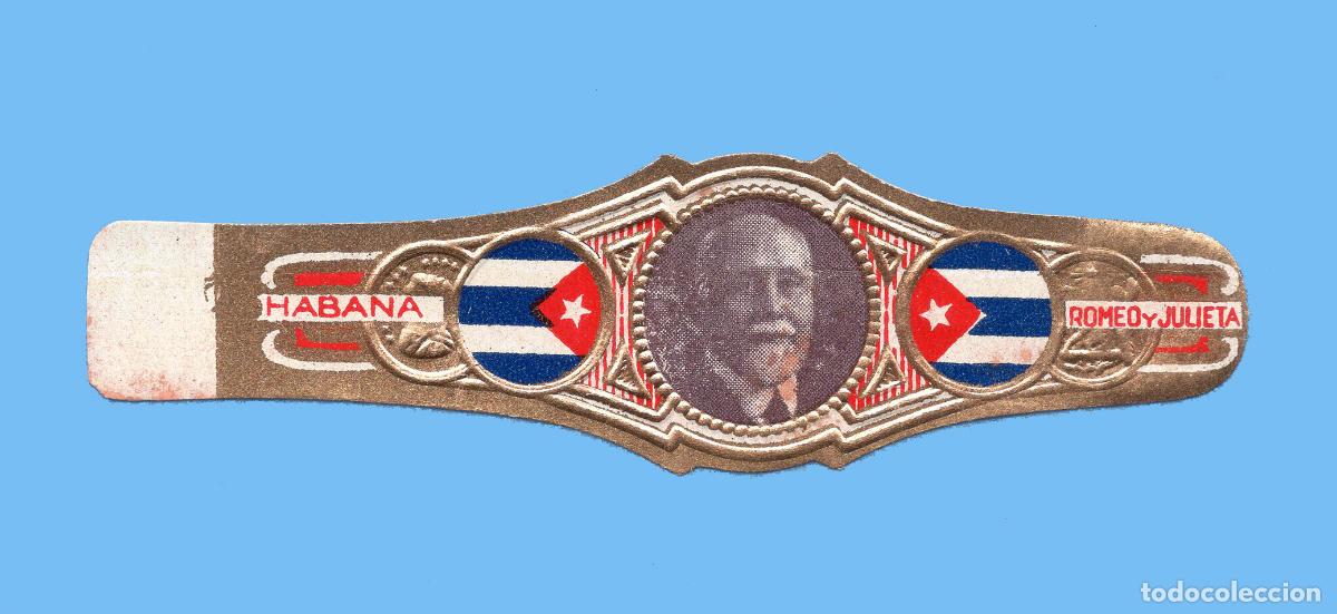 Vitolas de colecci&oacute;n: VITOLA CUBANA ANTIGUA - MARCA ROMEO Y JULIETA - PERSONAJE DESCONOCIDO