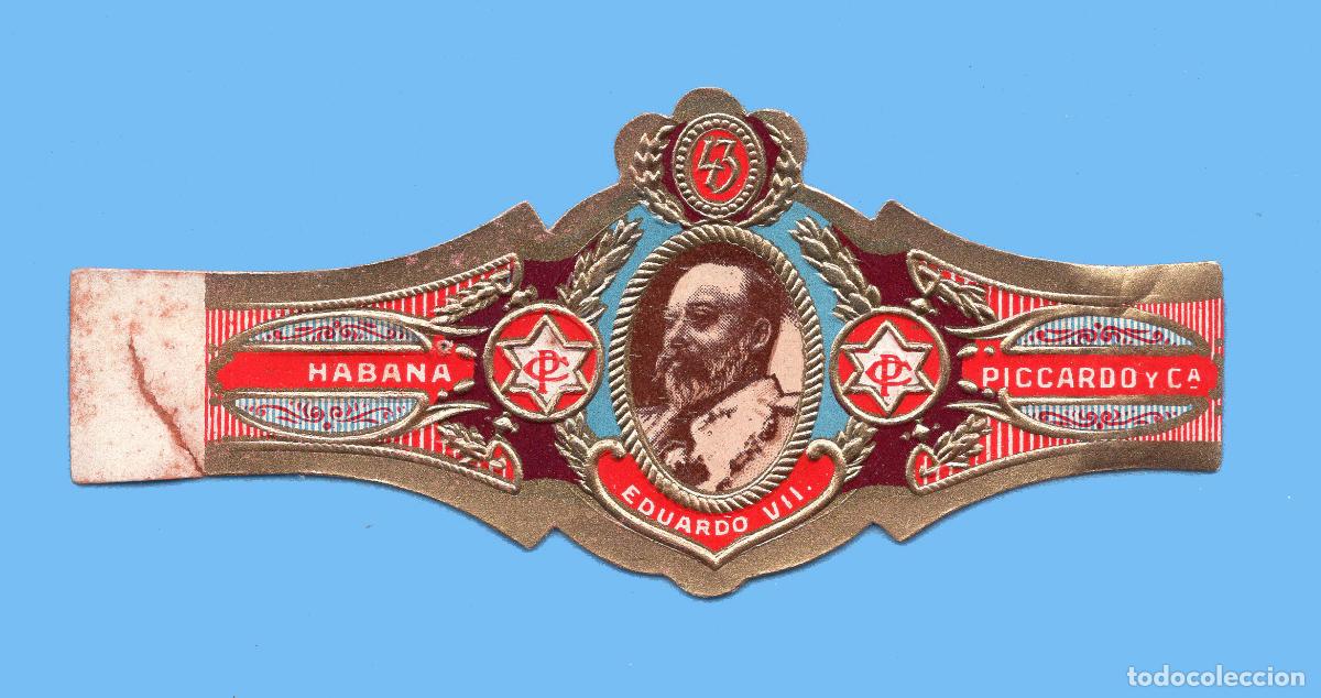 Vitolas de colecci&oacute;n: VITOLA CUBANA ANTIGUA - MARCA PICARDO Y CA.. - EL REY EDUARDO VII DE INGLATERRA