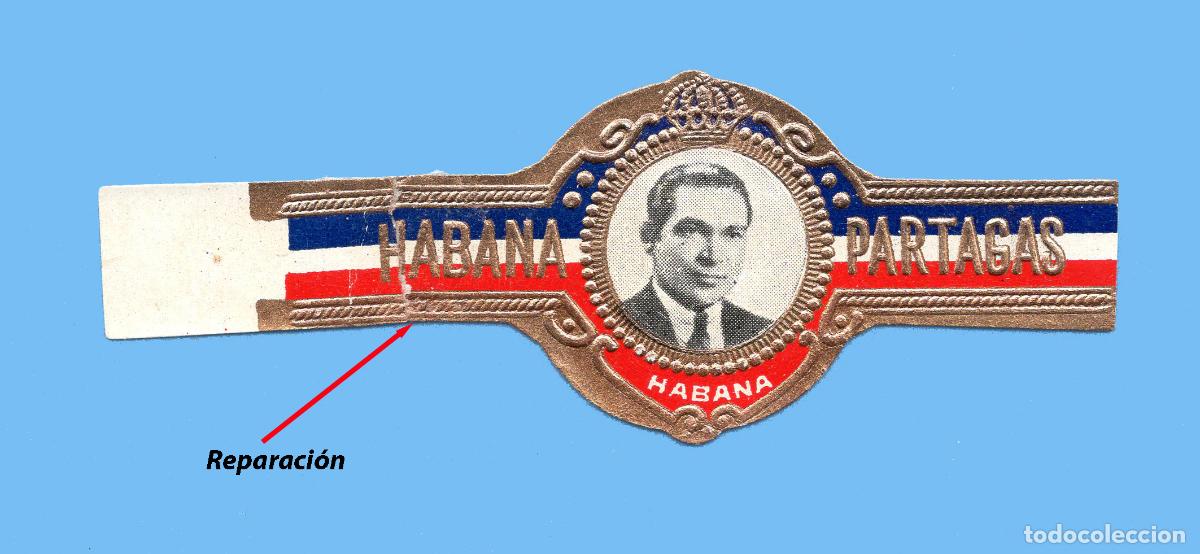 Vitolas de colecci&oacute;n: VITOLA CUBANA ANTIGUA - SIN MARCA - EL PRESIDENTE BATISTA (CUBA)