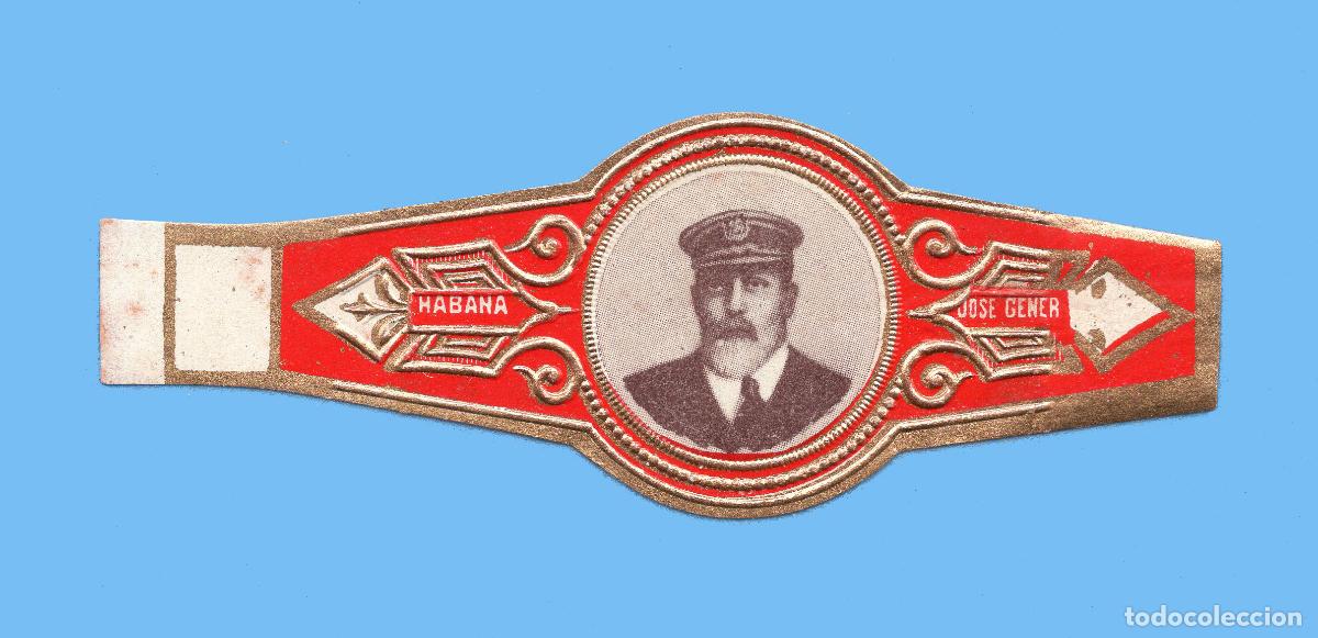 Vitolas de colecci&oacute;n: VITOLA CUBANA ANTIGUA - MARCA JOSE GENER - EL REY EDUARDO VII DE INGLATERRA