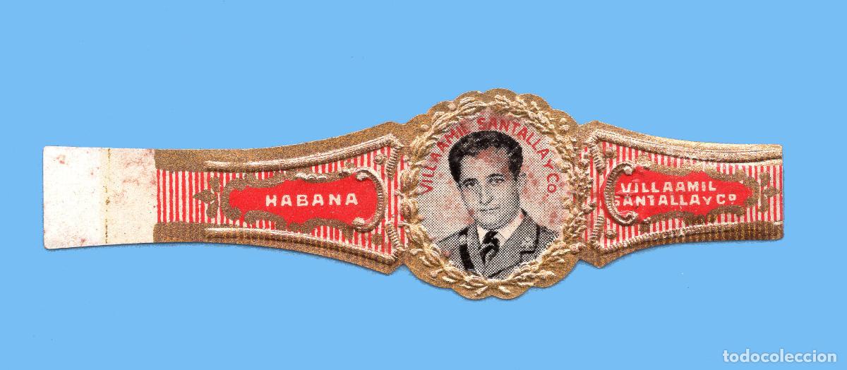 Vitolas de colecci&oacute;n: VITOLA CUBANA ANTIGUA - MARCA VILLAAMIL SANTANA Y CO. - RAM&Oacute;N FRANCO BAHAMONDE (AVIADOR)