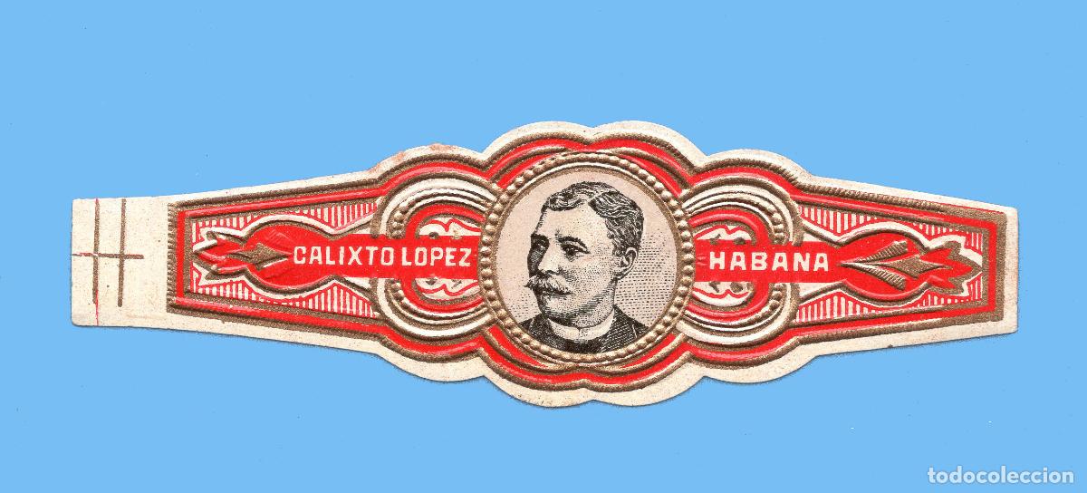 Vitolas de colecci&oacute;n: VITOLA CUBANA ANTIGUA - MARCA CALIXTO LOPEZ - MANUEL L&Oacute;PEZ (INDUSTRIAL)
