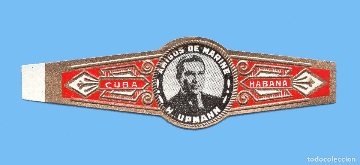 Vitolas de colecci&oacute;n: VITOLA CUBANA ANTIGUA - MARCA H. UPMANN - AMIGOS DE MARINE - PRESIDENTE BATISTA (CUBA)