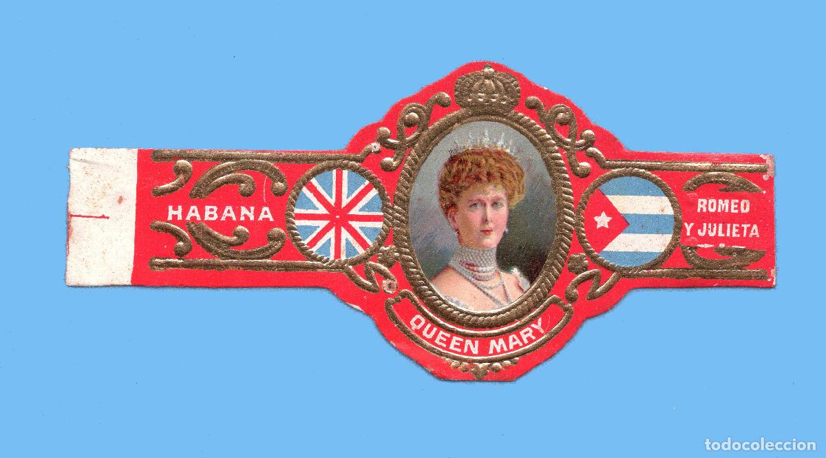 Vitolas de colecci&oacute;n: VITOLA CUBANA ANTIGUA - MARCA ROMEO Y JULIETA - QUEEN MARY (INGLATERRA)
