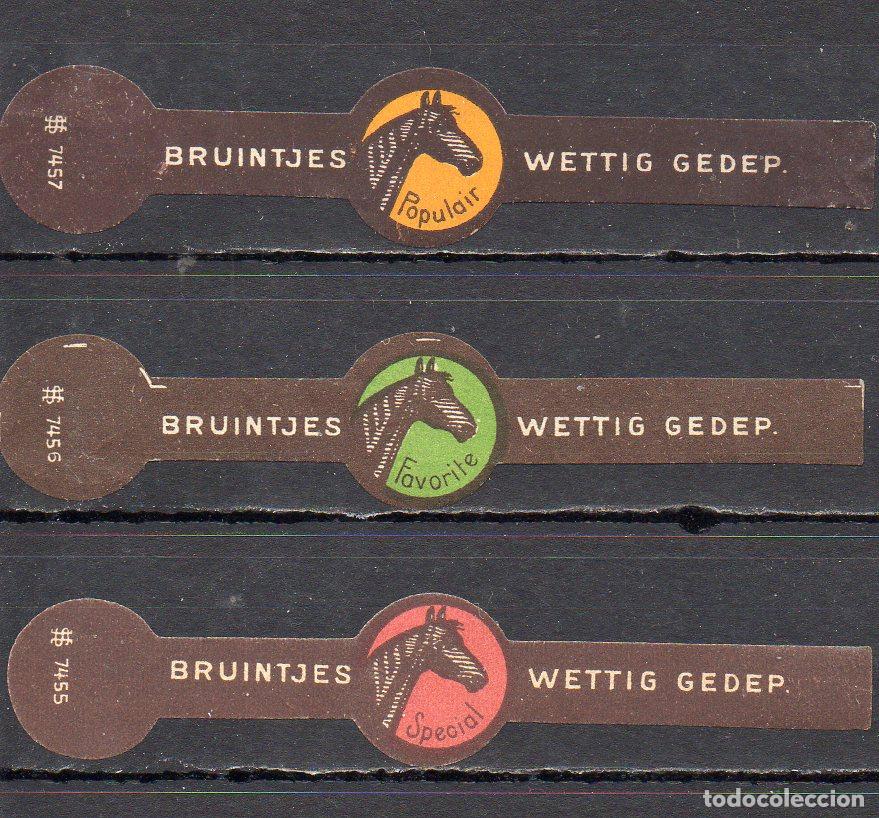 Vitolas de colecci&oacute;n: BRUINTJES, CABALLOS, 3 VITOLAS, SERIE COMPLETA.