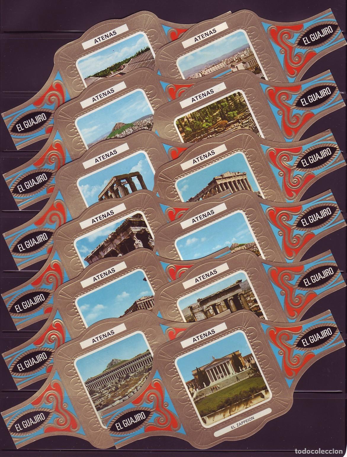 Vitolas de colecci&oacute;n: EL GUAJIRO, ATENAS, 12 VITOLINAS, SERIE COMPLETA.