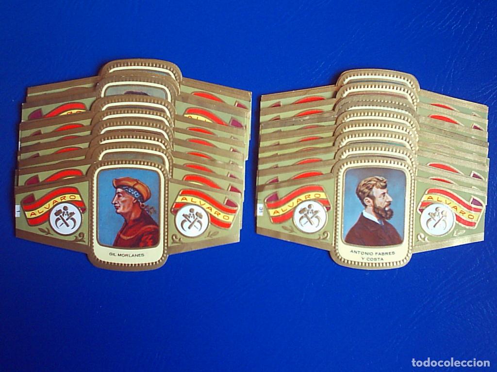 Vitolas de colecci&oacute;n: ALVARO, ESCULTORES, 59 VITOLINAS, SERIE COMPLETA.