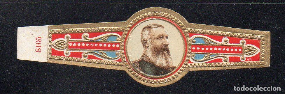 Vitolas de colecci&oacute;n: VITOLA CLASICA: 071028, CASA REAL BELGA, LEOPOLDO II DE BELGICA, TALON 8105