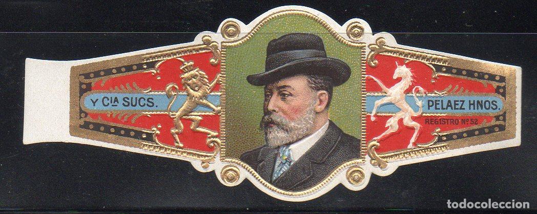 Vitolas de colecci&oacute;n: VITOLA CLASICA: 074016, CASA REAL INGLESA, EDUARDO VII, PELAEZ HNOS. Y CIA SUCS. MEXICO