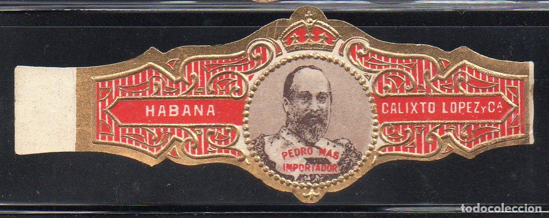 Vitolas de colecci&oacute;n: VITOLA CLASICA: 074022, CASA REAL INGLESA, EDUARDO VII, CALIXTO LOPEZ, CUBA.