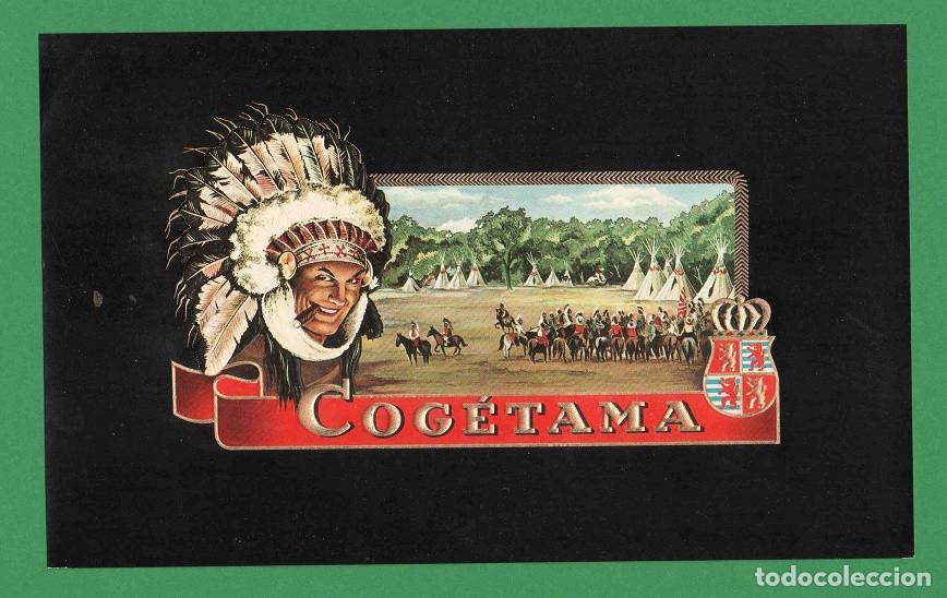 Vitolas de colecci&oacute;n: Vitola, original litograf&iacute;a. Antigua litograf&iacute;a de caja de tabacos. Cogetama.