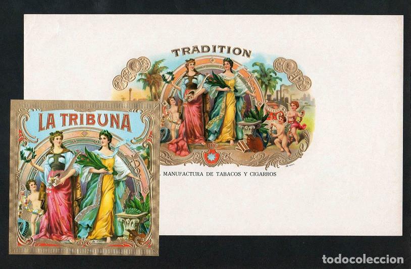 Vitolas de colecci&oacute;n: Vitolas, original litograf&iacute;as. Antiguas litograf&iacute;as de caja de tabacos. La Tribuna.