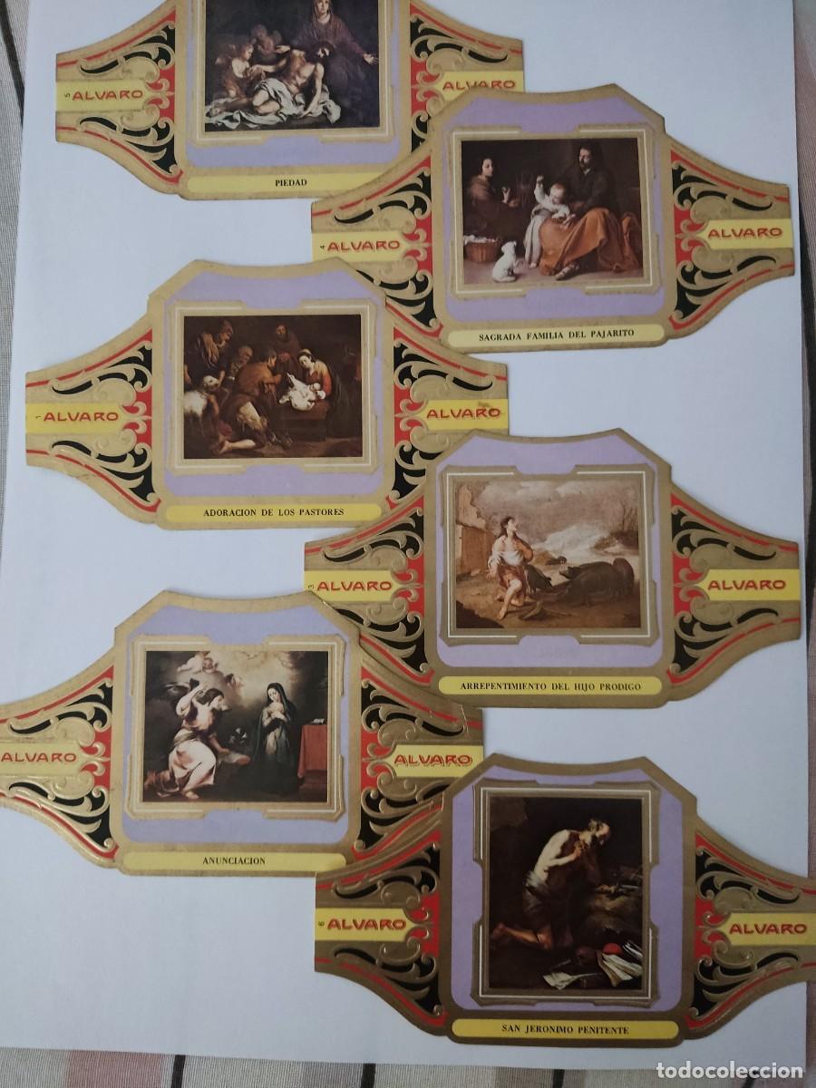 Vitolas de colecci&oacute;n: LOTE DE 12 VITOLAS ALVARO- CUADROS DE PINTORES ESPA&Ntilde;OLES-MURILLO