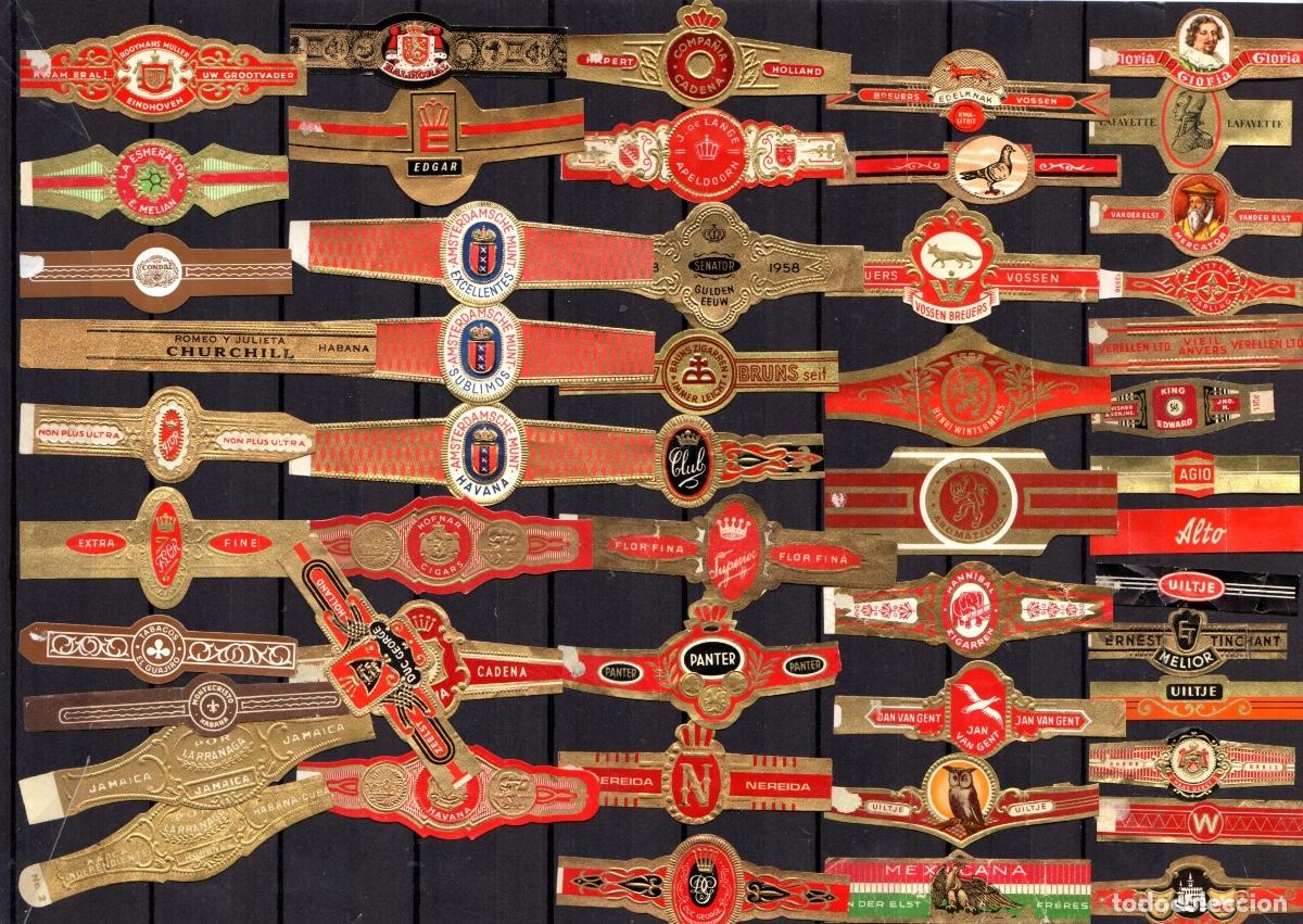 Vitolas de colecci&oacute;n: 50 vitolas cl&aacute;sicas o unitarias todas. diferentes