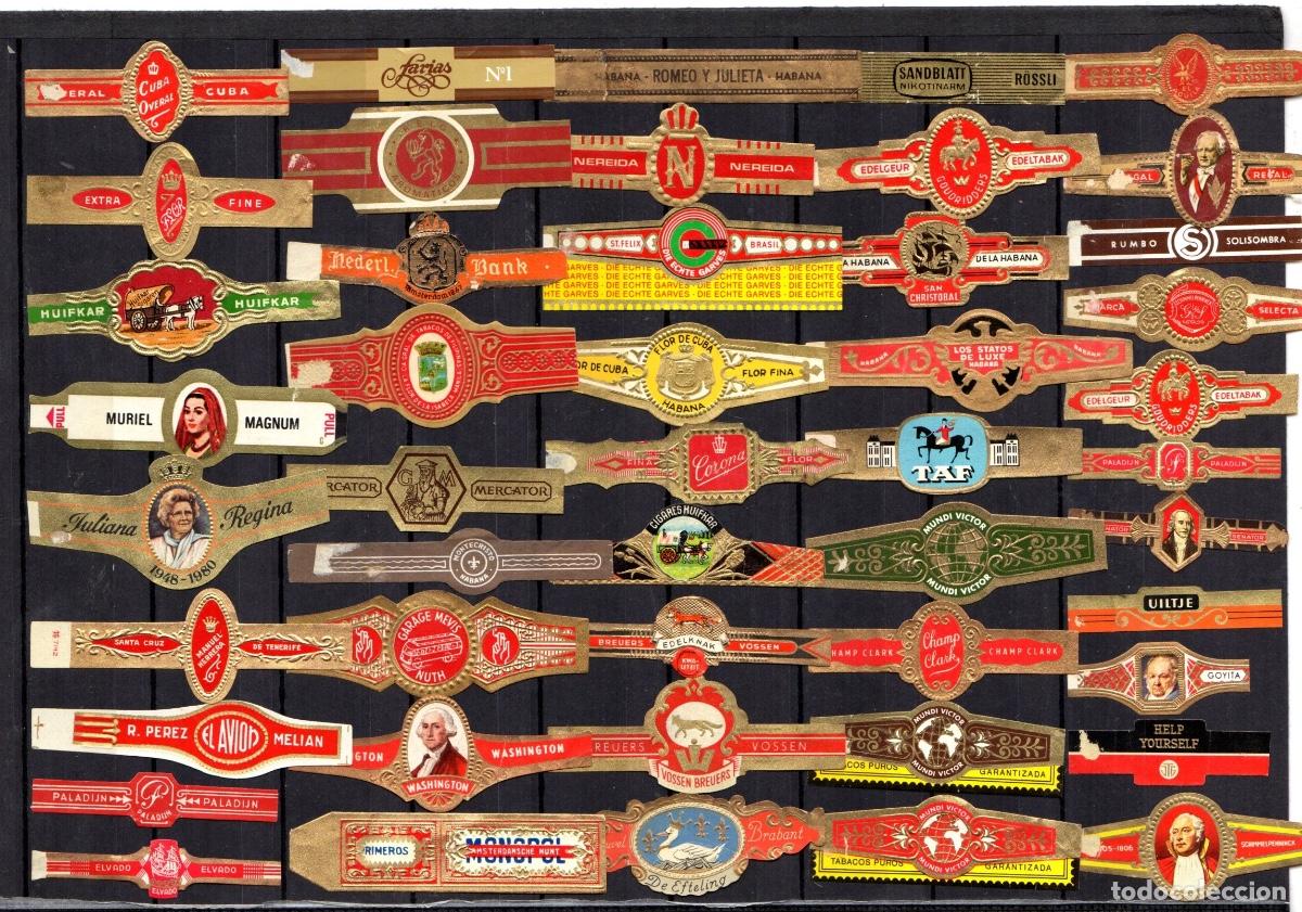 Vitolas de colecci&oacute;n: 47 vitolas cl&aacute;sicas o unitarias todas. diferentes