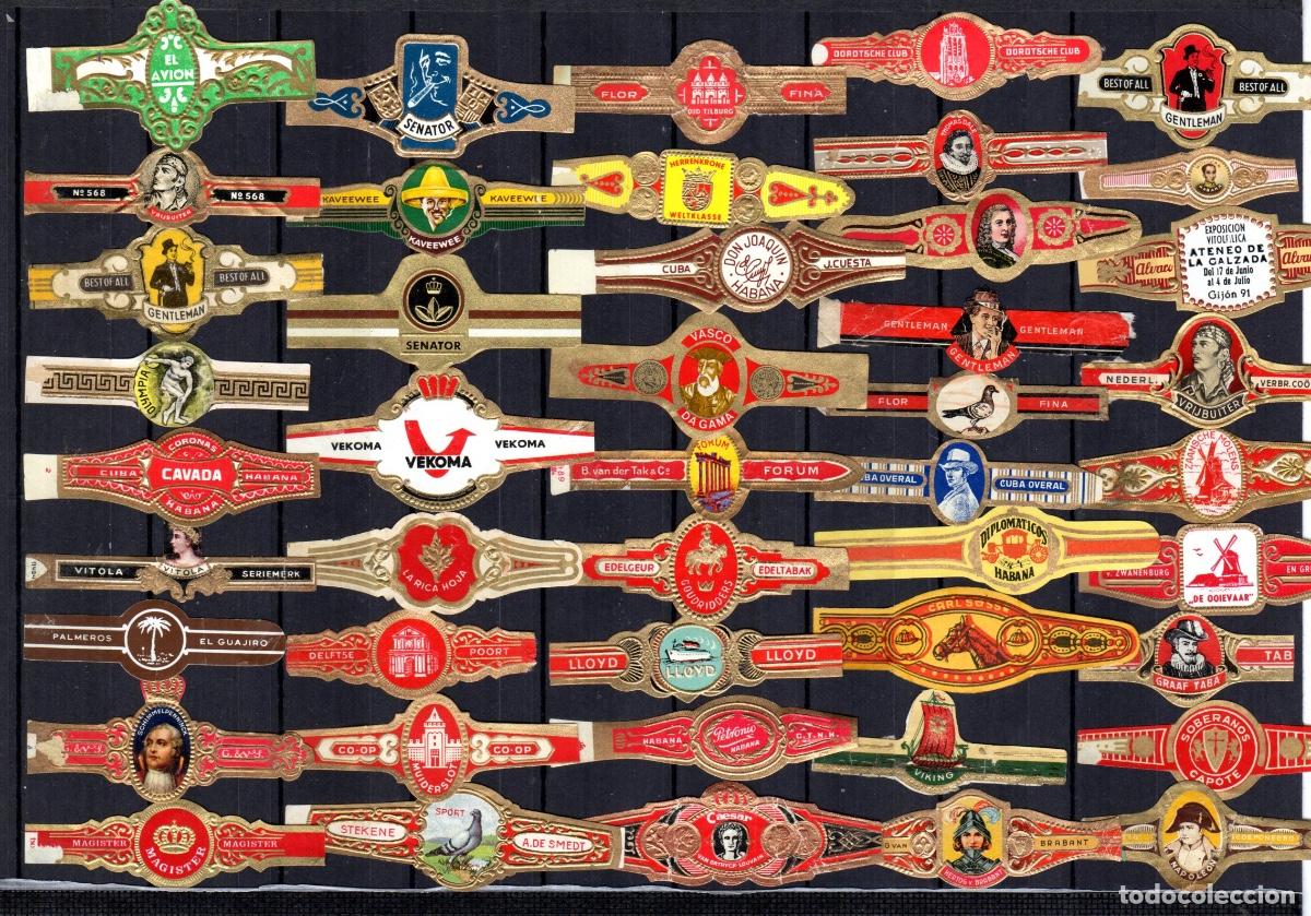 Vitolas de colecci&oacute;n: 45 vitolas cl&aacute;sicas o unitarias todas. diferentes
