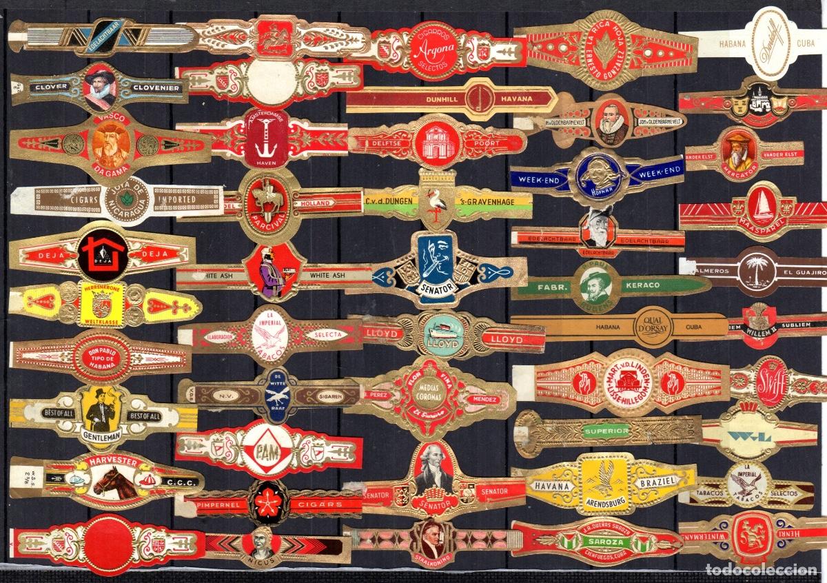 Vitolas de colecci&oacute;n: 49 vitolas cl&aacute;sicas o unitarias todas. diferentes
