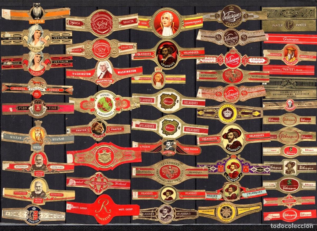 Vitolas de colecci&oacute;n: 51 vitolas cl&aacute;sicas o unitarias todas. diferentes
