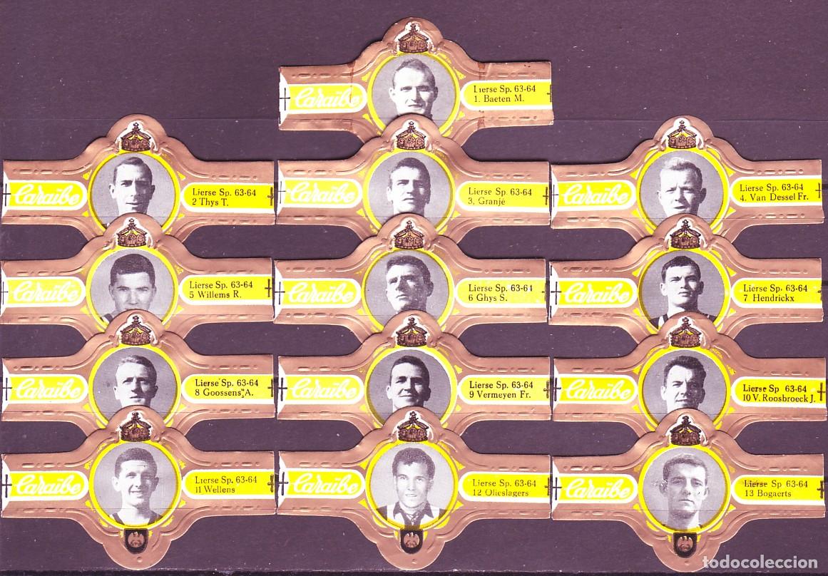 Vitolas de colecci&oacute;n: CARAIBE, LIERSE S.P. (FUTBOLISTAS), 13 VITOLAS, SERIE COMPLETA.