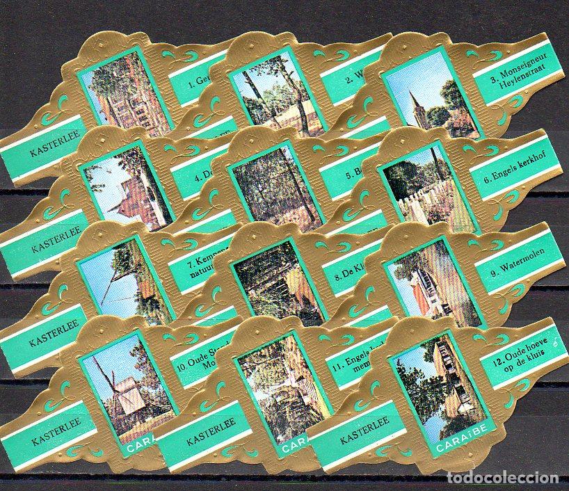 Vitolas de colecci&oacute;n: CARAIBE, VISTAS DE KASTERLEE, SERIE 8&ordf;, VERDE, 12 VITOLAS, SERIE COMPLETA.