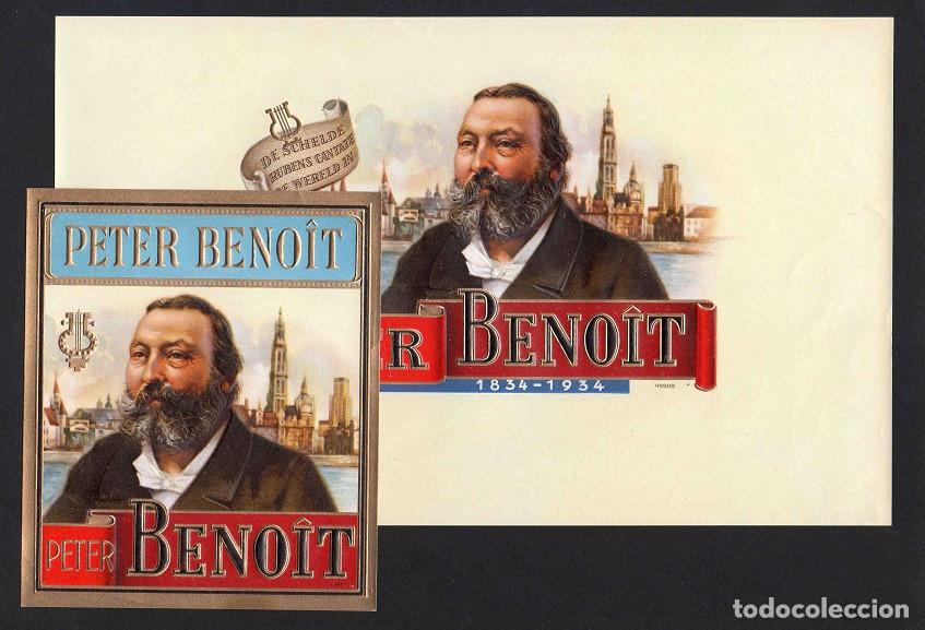 Vitolas de colecci&oacute;n: Vitolas, original litograf&iacute;as. Antiguas litograf&iacute;as de caja de tabacos. Peter Benoit (1834-1901).
