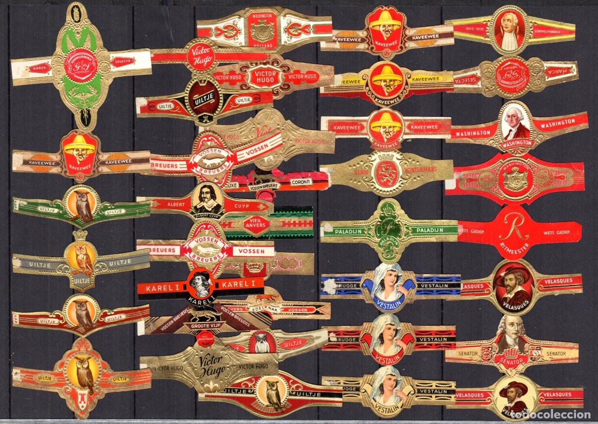 Vitolas de colecci&oacute;n: 39 vitolas cl&aacute;sicas o unitarias todas. diferentes