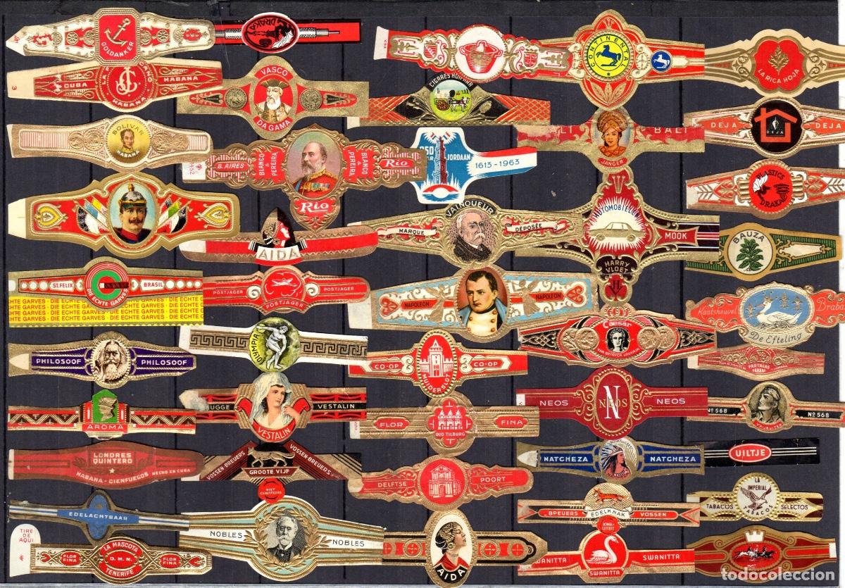 Vitolas de colecci&oacute;n: 46 vitolas cl&aacute;sicas o unitarias todas. diferentes