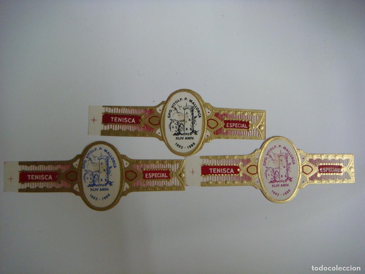 Vitolas de colecci&oacute;n: VITOLAS COLECCION DE TRES VITOLAS DE TENISCA GPO.VITOLP MALLORCA XLIV -N&ordm;.-11