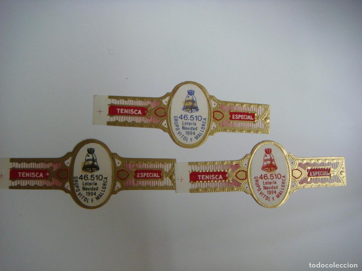 Vitolas de colecci&oacute;n: VITOLAS COLECCION DE TRES VITOLAS DE TENISCA GPO.VITOLP MALLORCA LOTERIA NAVIDAD 1994 -N&ordm;.-12