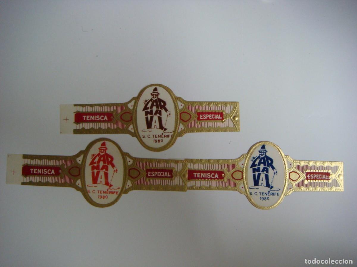 Vitolas de colecci&oacute;n: VITOLAS COLECCION DE TRES VITOLAS DE TENISCA S.C.TENERIFE 1980 -N&ordm;-15