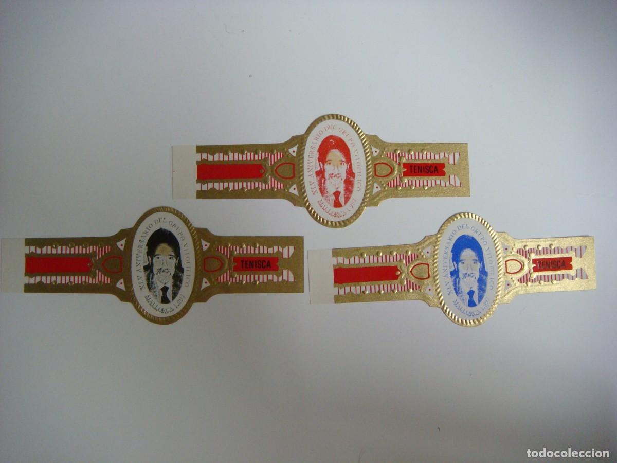 Vitolas de colecci&oacute;n: VITOLAS COLECCION DE TRES VITOLAS DE TENISCA XLV ANIVERSARIO DEL GRUPO VITOLIFICO MALLORCA 1997-N&ordm;17