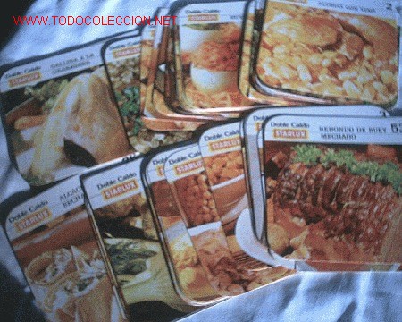 Coleccionismo: 68 ANTIGUAS RECETAS DE COCINA DE STARLUX EN FICHAS (ver fotos)