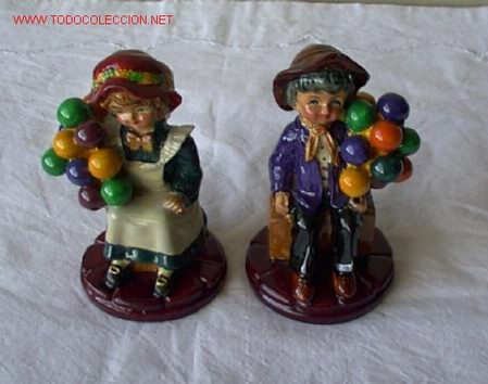 Coleccionismo: PAREJA DE NI&Ntilde;OS .. de pasta - Foto 1