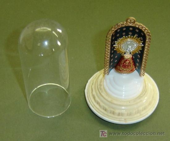 Coleccionismo: RECUERDO DE LA VIRGEN DEL PILAR DE ZARAGOZA EN PLASTICO
