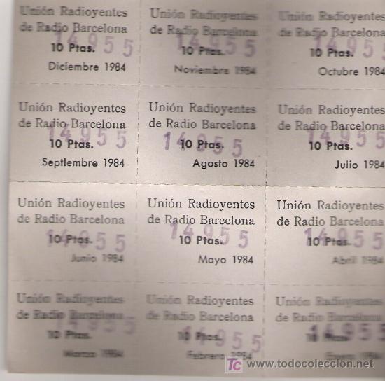 Coleccionismo: RADIO BARCELONA     A&Ntilde;O 1984 - Foto 1