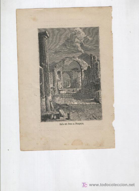 Coleccionismo: LAMINA. CALLE DEL FOTO EN POMPEYA