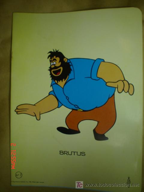 Coleccionismo: CUADERNILLO ESCOLAR DE POPEYE--N&ordm;7 - Foto 1